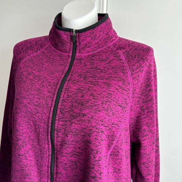 Fleece Lined Zip-up Athletic Top, Size 3X, Exertek Women - Picture 4 of 8